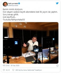 Fatih Portakal'ın stüdyosu
