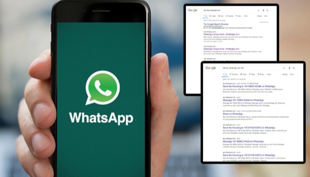 WhatsApp konuşmaları Google aramalarında çıktı