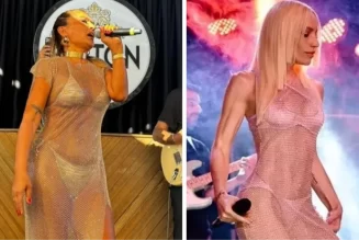 Gülşen’i kınayan Demet Akalın, transparan kıyafetle sahne aldı