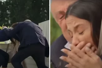 Reyting için yapılana bakın! Öpüşen kızına annesinin mezar toprağını yedirdi