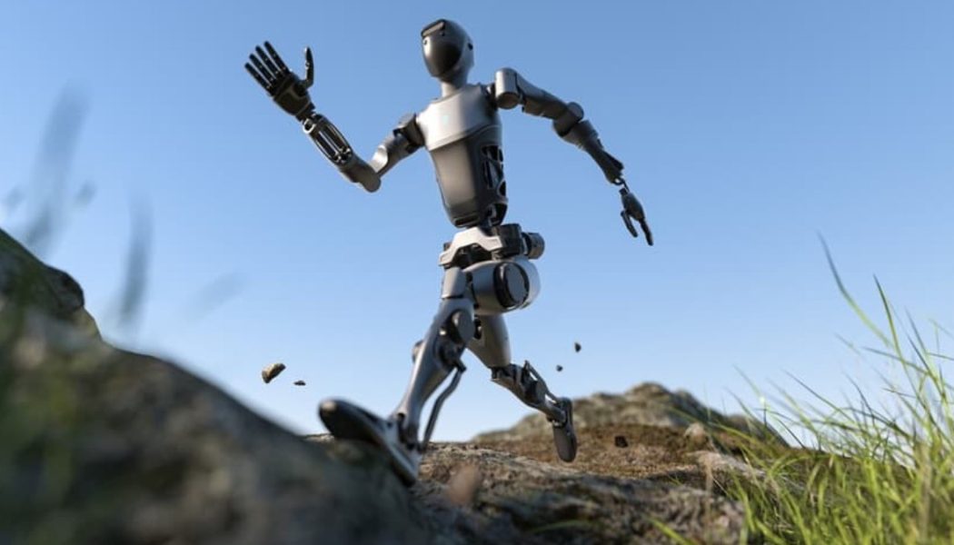 Depo görevleri için gerçek boyutlarda insansı robot: D9