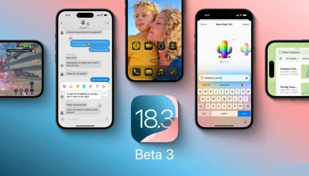 Apple, iOS 18.3 Beta 3 sürümünü yayınladı: İşte yenilikler